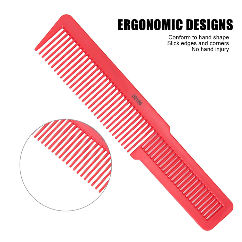 Unisex Blue 5Pcs Professional Barber Comb Set Antistatic Haircut Massage Hairdressing Tool