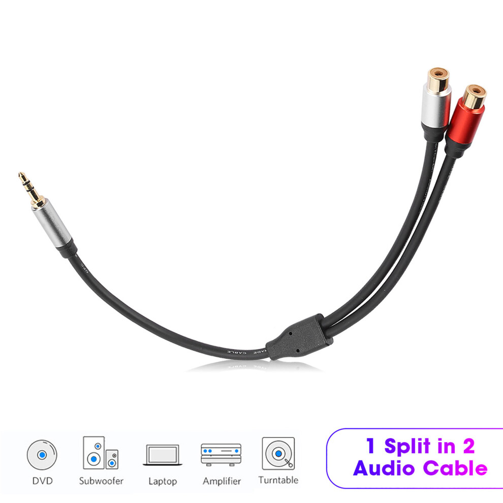 Durable 0.3M 3.5Mm To 2Rca Converter For Home Audio Equipment 4031361718101