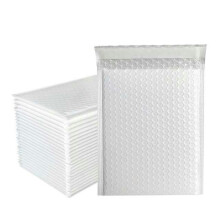 50pcs Blue Bubble Envelopes Multi-Size Waterproof Mailers Shipping Envelope Bag Foam Mailing Self Seal Packing Bags-White-11 * 15cm