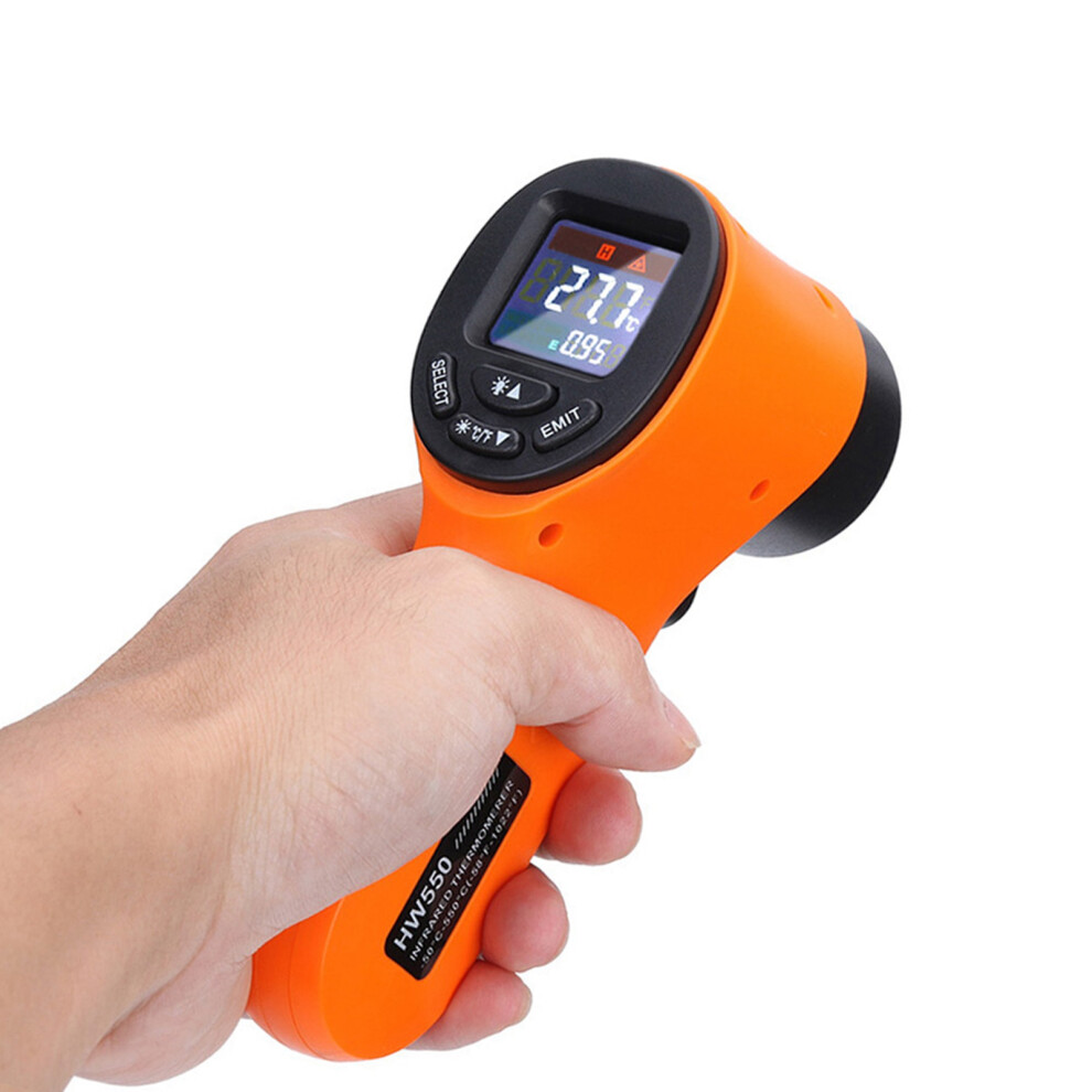 Handheld Infrared Thermometer -50C to 550C, LCD Laser Pyrometer-image-OPC-PMZHJP8-NEW