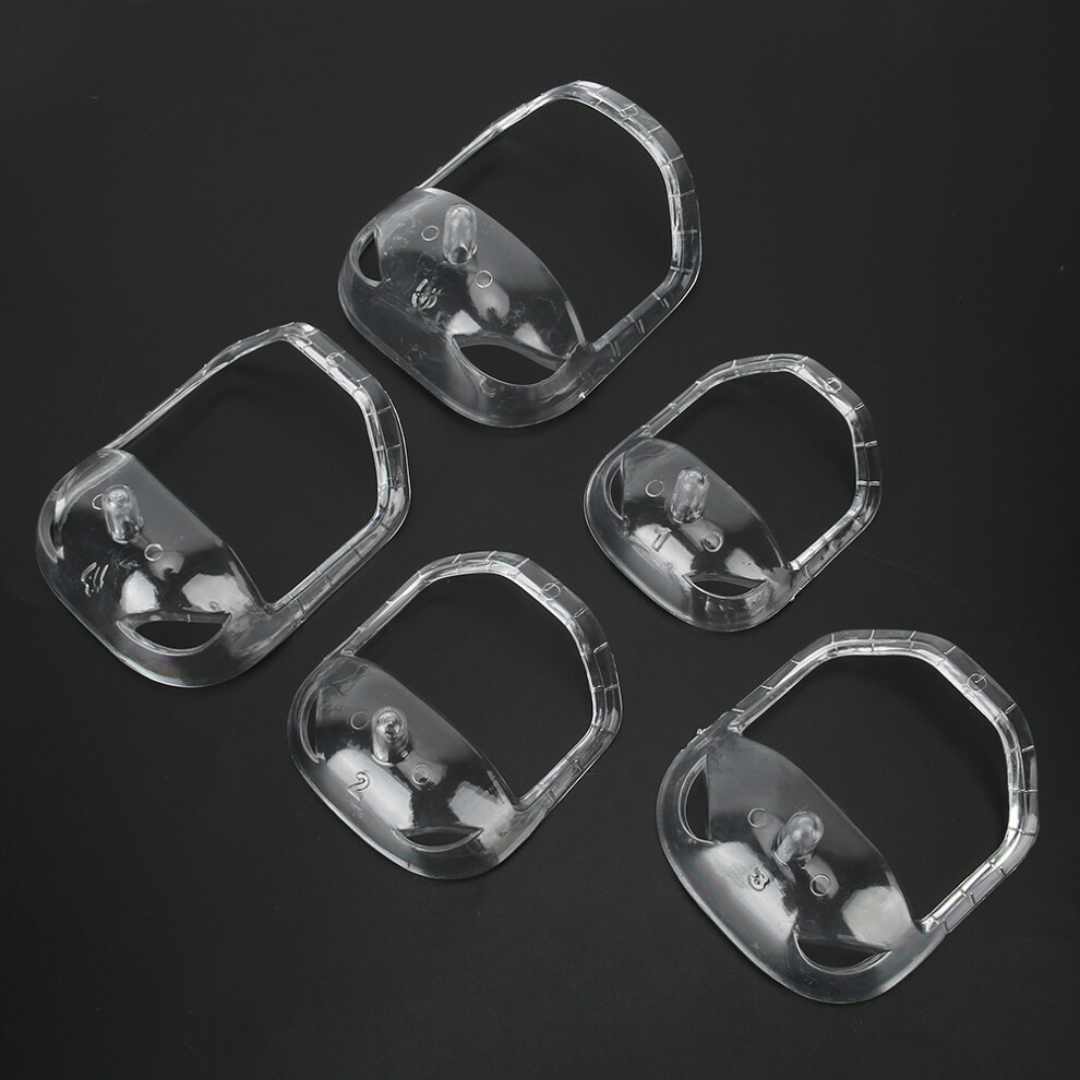 White Beard Shaper Tool, 4 Sizes, Mustache & Sideburn Contour Guide