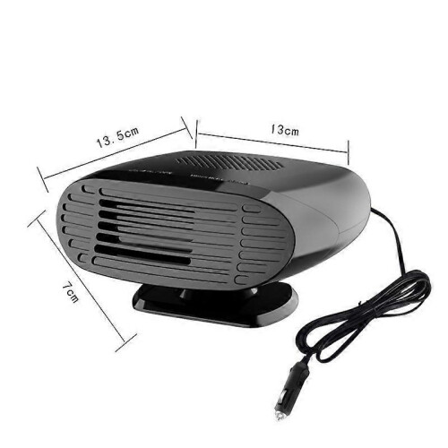 (24V Black, Not Specified) Mini Car Heater Defrosting Snow Defogger 1
