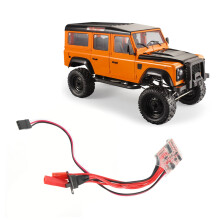 30A gebürsteter ESC Geschwindigkeitsregler für RC-Auto, Schwarz + Rot, 25x23x5mm