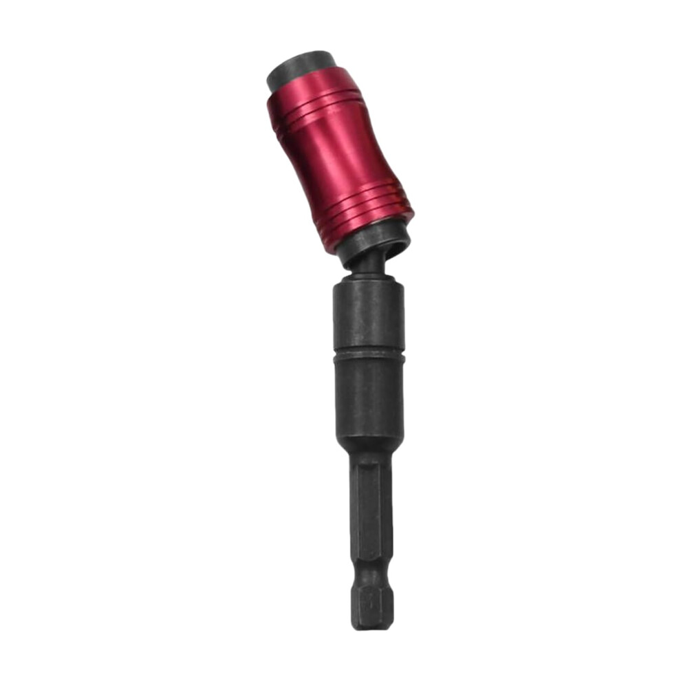 Hexadecimal Shank Quickly Release Locking Drill Extension Rod 1/4Inch Bit Holder Rod For Efficient Work Black Red 9323874983332