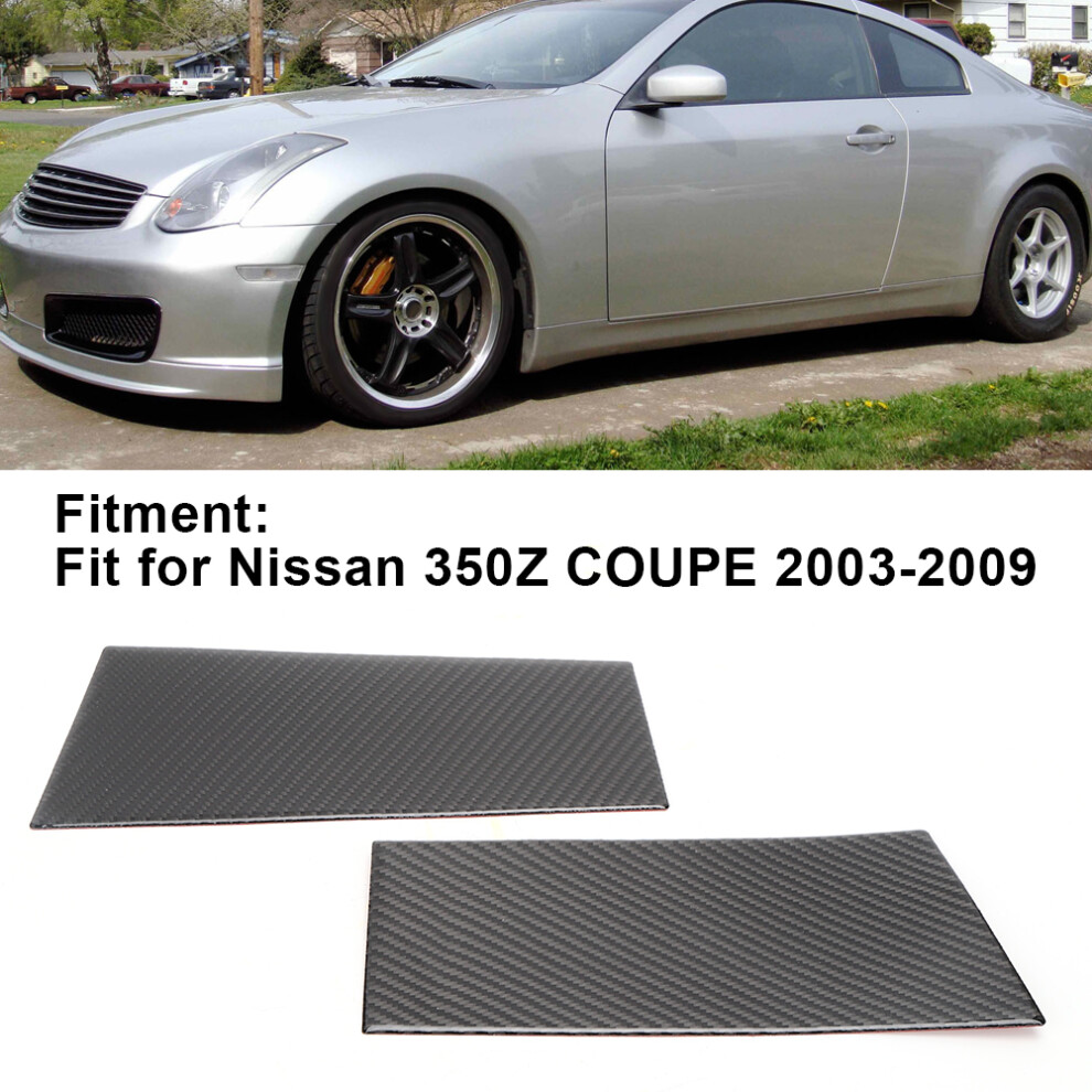 Nissan 350Z 2003Â2009 Carbon Fiber B-Pillar Trim 2-Piece Kit 8071361725521