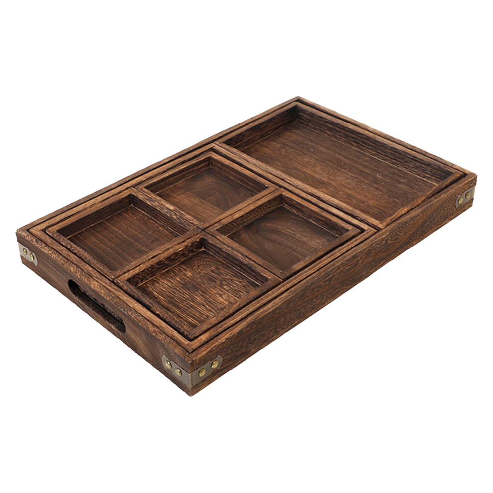 Multipurpose Serving Trays Rustic Wooden Nesting Trays Set With Handles Farmhouse Decorative Trays For Kitchen Coffee Table Home Use Sustainable Paulo-image-OPC-PMZHNCP-NEW