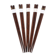 Hashis estilo japonês para refeições diárias, utensílios de bambu seguros com design reutilizável e textura de madeira natural, fáceis de