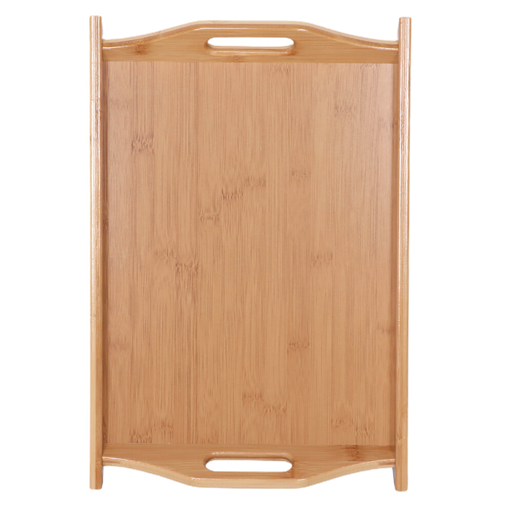 Organic Bamboo Constructed Lap Desk, Bamboo Serving Tray For Breakfast in Bed Or Workstation, Decorative Handles And Easy Carry Side Grip (Natural Bam-image-OPC-PMZHNQX-NEW