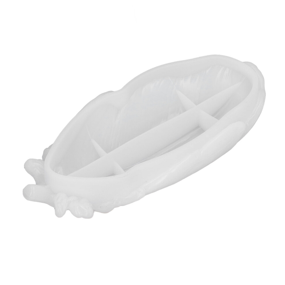 Silicone Feather Shaped Mold Reusable Resin Jewelry Tray Mold for Epoxy Resin Crafts Decorative Dishes Organizers Durable Non Toxic Smooth Interior Ea-image-OPC-PMZHNRZ-NEW