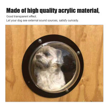 Pets Fence Cover with Clear Acrylic Window for Semi-Circular Dog Cat Enclosure