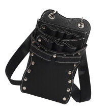 Professional Salon Barbers 7 Pocket Scissor Holsters-Black