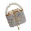 Womens Evening Handbag Glittering Shoulder Bag-Silver 1