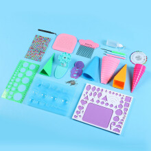 Handmade Paper Quilling Kit with Tweezers Beads Needle DIY Scrapbook Accessory