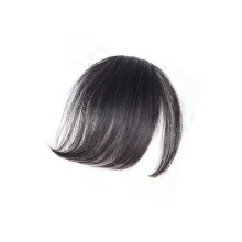 Breathable Artificial Bangs Heat Resistant Fiber-Brown black