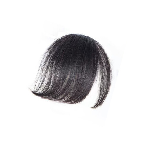 Breathable Artificial Bangs Heat Resistant Fiber-Brown black