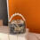 Womens Evening Handbag Glittering Shoulder Bag-Silver 5