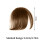 Breathable Artificial Bangs Heat Resistant Fiber-Brown black 2