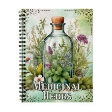 Herbalist Journal Twin Wire Binding Notebook Medicinal Plant