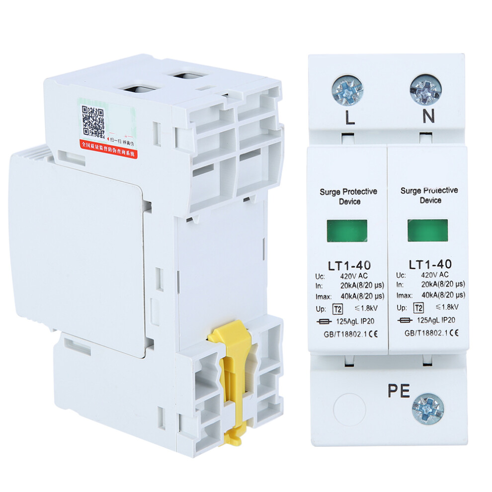 2P White Surge Module Lt140 40Ka Arc Protection Device Antithunder 4991361728558