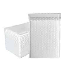 100 Pcs Black Bubble Mailer Bag Business Supplies Delivery Package Mailer Wrap Padded Mailing Envelopes Mailer for Packaging-White-11 * 15cm