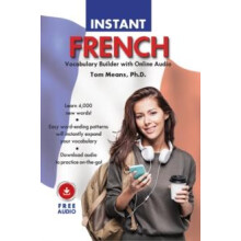 Instant French Vocabulary Builder with Online Audio by Tom Means Paper