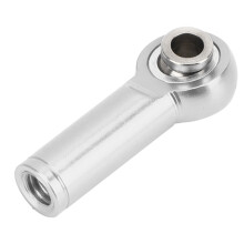 10 Stück Aluminiumlegierung M4 Bindestangen Verbindungselemente für 1/10 RC Autos, Silber