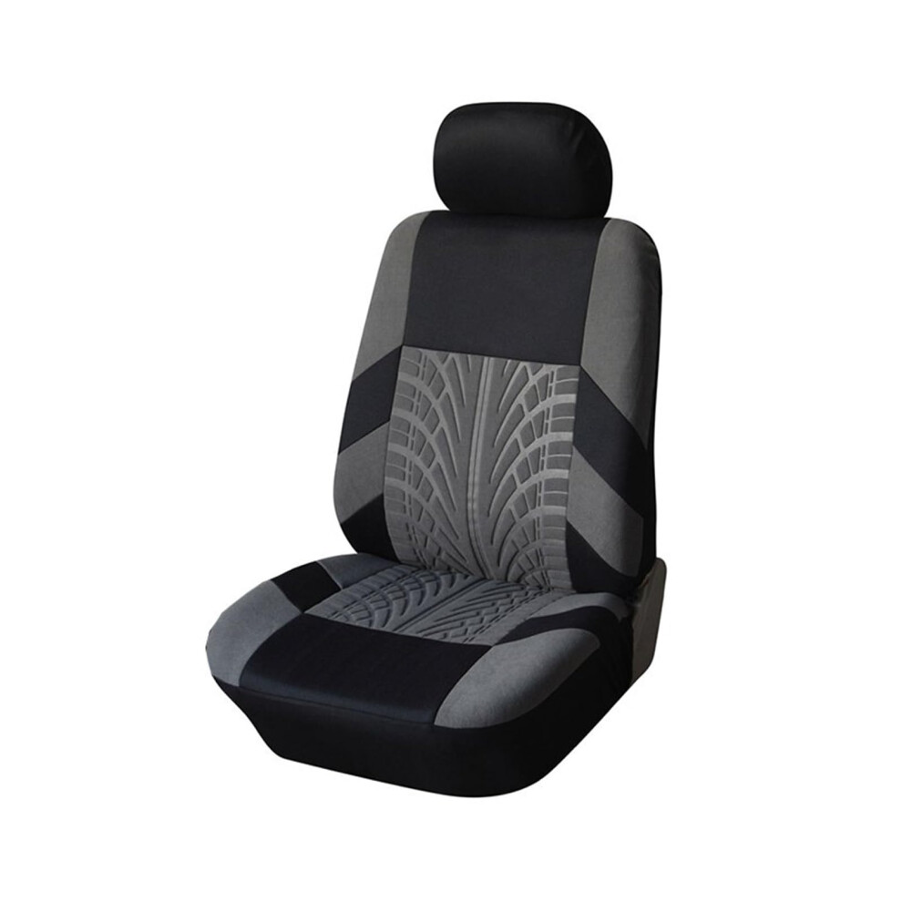 Car Seat Full Set Car Seat Covers Front&Rear Split Bench Protector Universal Fits Car/Suv For Seat For Ibiza Seat Cover(-1Pcs) Gray 9323874983547