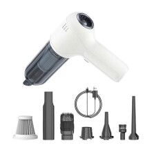 (white) Car Vacuum Cleaner Automotive Vacuum Cleaner Cleaning Car Interior 10000PA