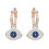 Devil's Eye Stud Earrings Matching Swarovski Element Crystal Earrings for Women 1