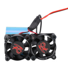 Aluminium 540/545/550 Motor-Kühlkörper mit Doppel-Lüftern & Sensor - Blau