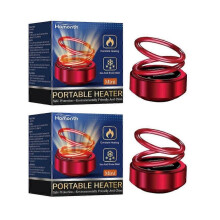 (2pcs) 1-2PCS NEW Mini Portable Kinetic Heater Auto Rotating Double Ring Mini Kinetic Heater