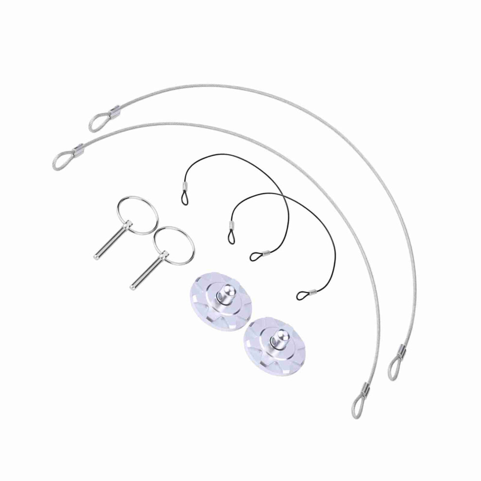 Cnc Billet Aluminum Hood Pin Lock Kit For Racing Cars - 2Pcs Silver 8361361736215