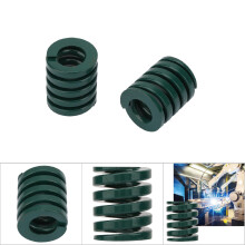 Industrieller Schwerlast-Werkzeugstahl-Werkzeugfeder, 2 Stück, Außendurchmesser 25 mm, Innendurchmesser 12,5 mm, grün, TH25*60 mm