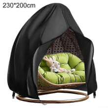 (black) 230 X 200 Cm Egg Chair Cover Outdoor Furniture Waterproof
