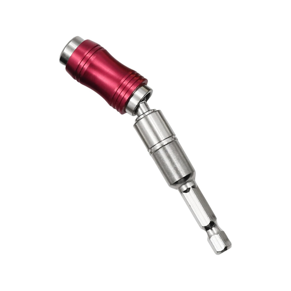 Hexadecimal Shank Drill Bit Holder Extension Rod For Fast Bit Changes In Homes Renovation Carpentry Project Silver Red 9067246742898