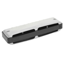 Bendeis HARP 10-Hole Blues Harmonica, B Key, 103x30x20mm, Black