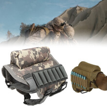 Outdoor Tactical Butt Stock Bag with Mag Clip – ACU Color