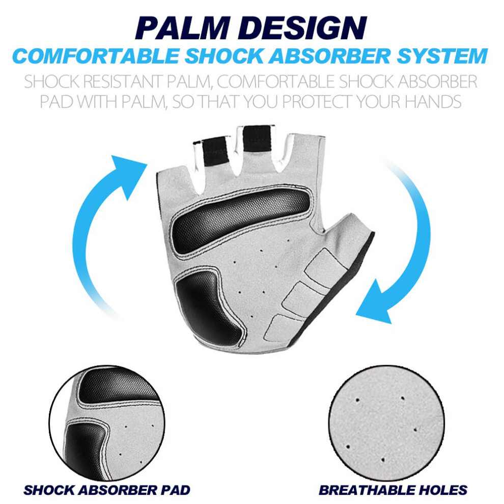 Breathable Half Finger Cycling Gloves for Men Women, 56g, Multiple Colors-image-OPC-PMZHTY9-NEW