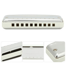 10-Hole Blues Harmonica Ab Key, 4.1 x 1.2 in Waterproof Portable Wind Instrument