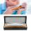10-Hole Blues Harmonica E Key Waterproof, Orange, 103x30x20mm 11