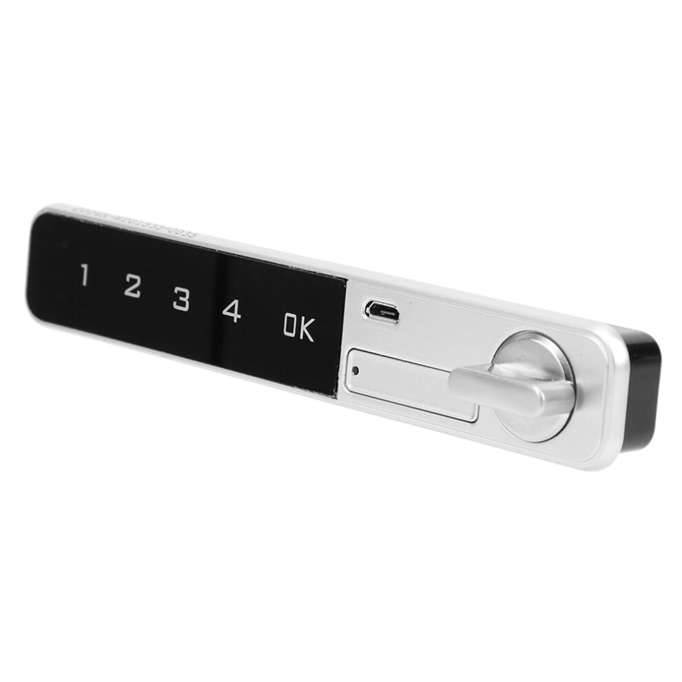 Smart Digital Touchscreen Cabinet Lock - Zinc Alloy & Temp Password 7611361746082