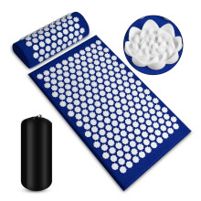 Acupressure Mat and Pillow Set, Spike Acupuncture Massage Mat for Back, Relieving Neck and Back Pain for Men and Women, White