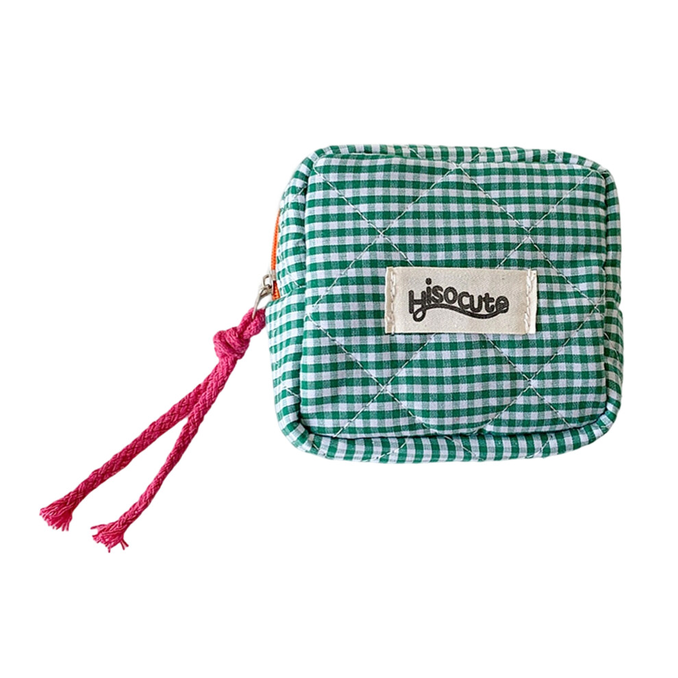 Mini Makeup Bag Small Cosmetics Bag for Purse Travel Coin-Green
