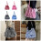 Practical Canvas Shoulder Bag With Ruffle Trim and Spacious-Red 3