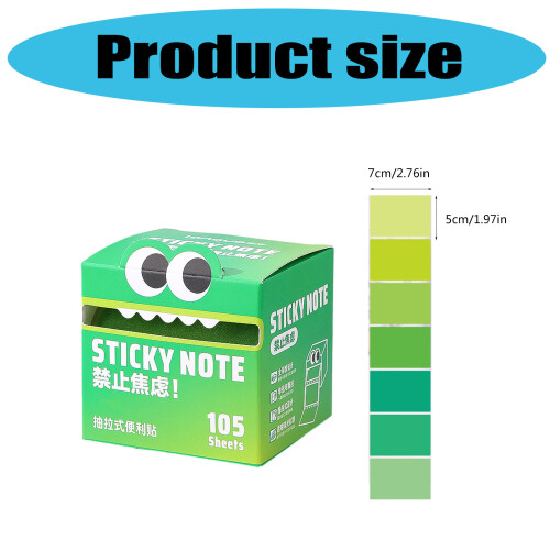 150 Sheets Pull Out Sticky Notes Pad Small- Heartbeat blush 2