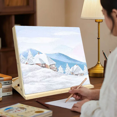 Portable Wood Tabletop Easel Angles Adjustable Drawing Easel 1
