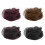 Natural Looking Bun Hairpiece Messy Curly Elastic-Light brown 2