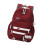 Trendy College Backpack Students School Bag Stylish-Red 1
