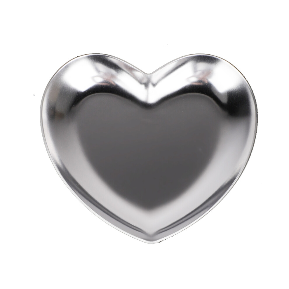 Jewelry Organizer Stainless Steel Heart Shape Tray with Mirror Polishing Process Decorative Storage Dish for Cosmetics Keys and Perfume, Trinket Tray-image-OPC-PMZHX5S-NEW