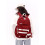 Trendy College Backpack Students School Bag Stylish-Red 6